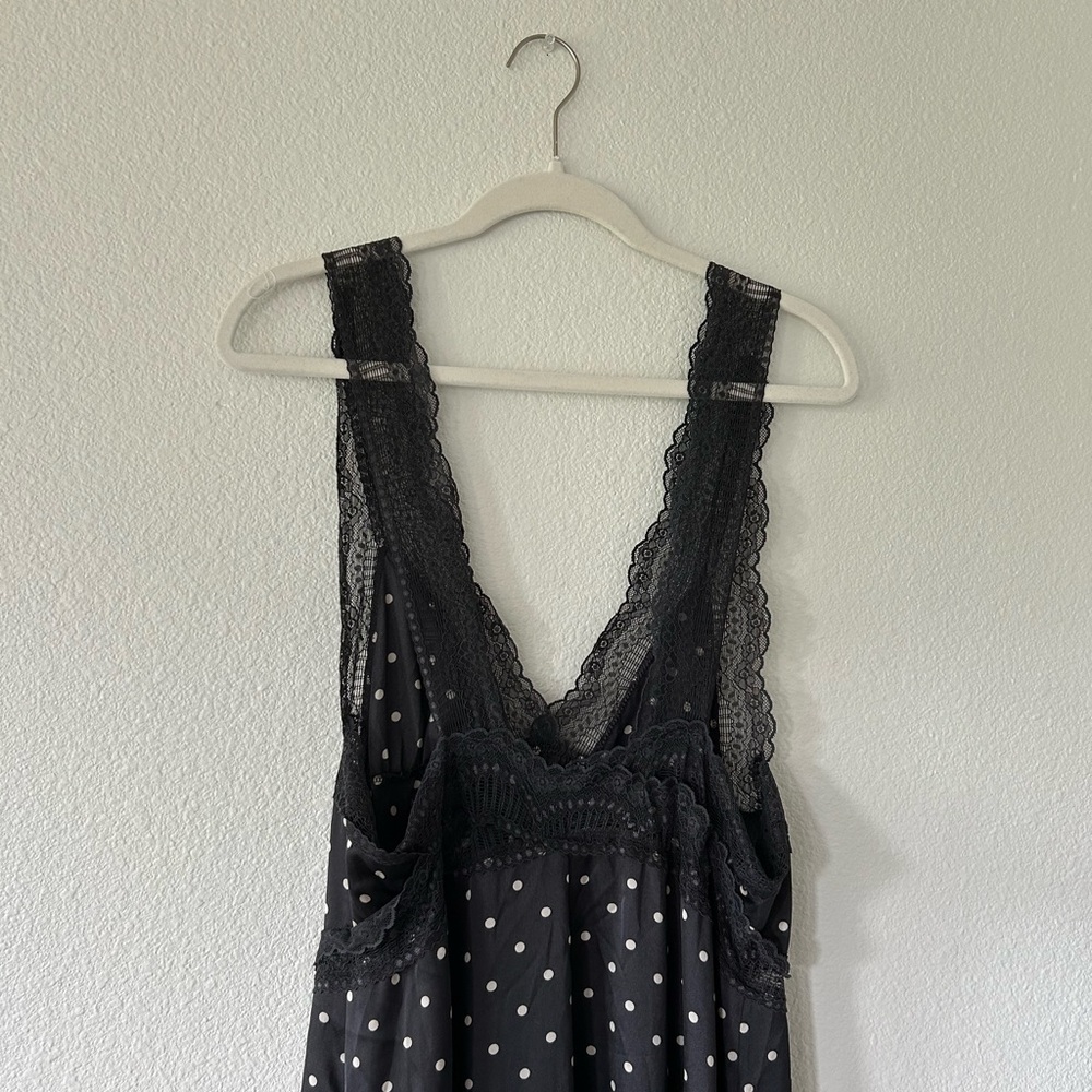 NWT Free People Bad For You Printed Slip in Black Combo - Picture 7 of 11